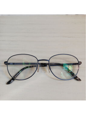 Sandra Isaacs Doris Eyeglass Frame 52-18-140 Blue Spring Back Arms Frames Only